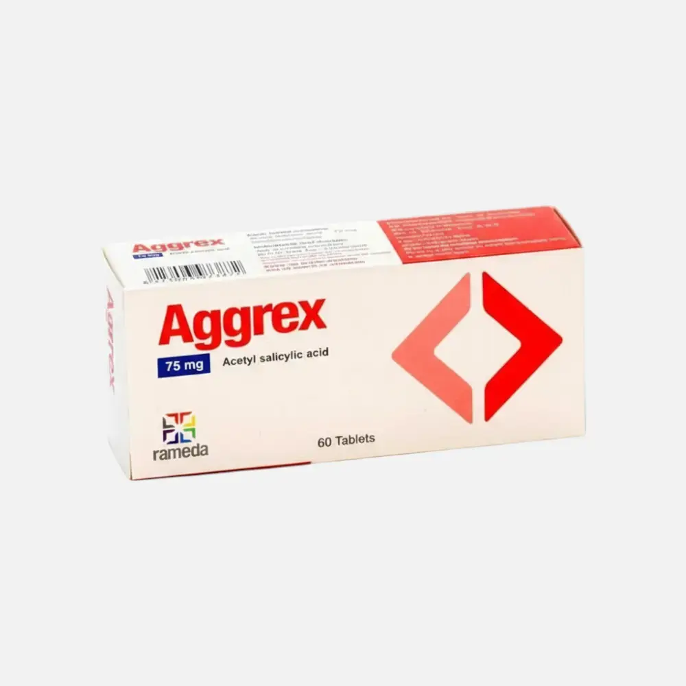 aggrex 75mg 60 tablets 75mg