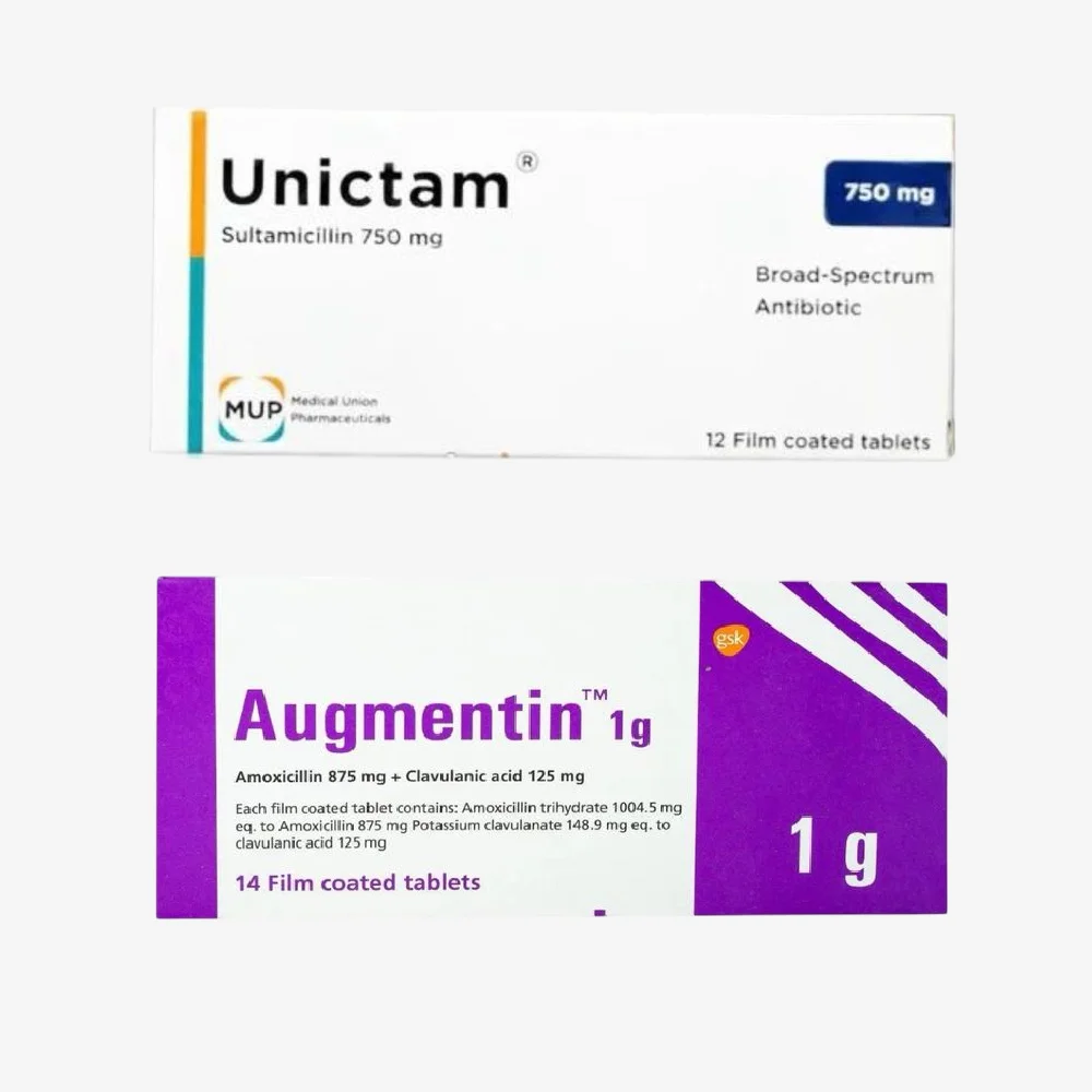 difference between unictam and augmentin and their uses 