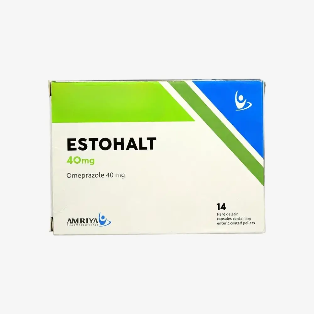 كبسولات استوهالت لعلاج الارتجاع المعدي المريئي 40 مجم
