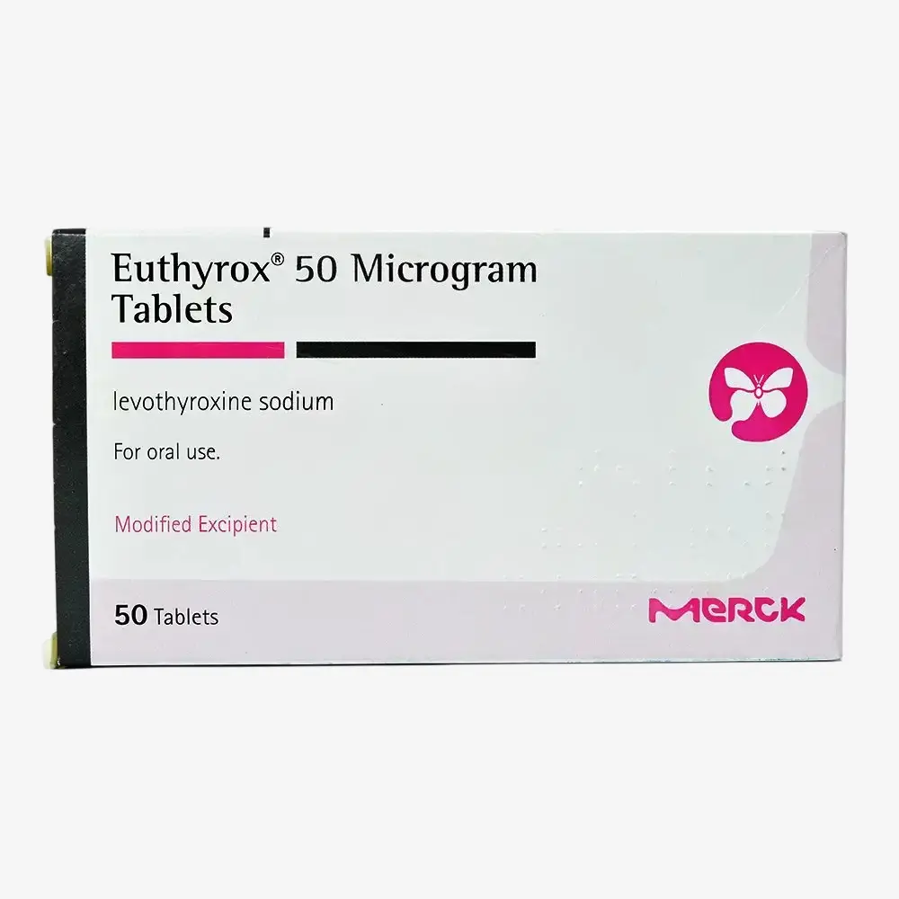 Euthyrox 50 micrograms 50 tablets 50mcg