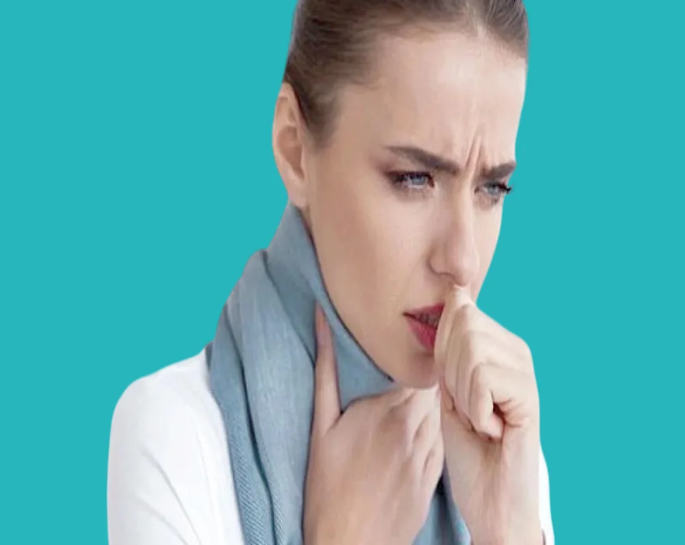  الاحساس بالحكة في الحلق من اعراض الكحة الناشفة المستمرة