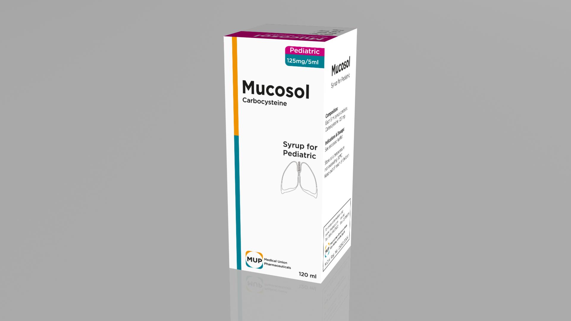 Mucosol 125mg Syrup - Rosheta