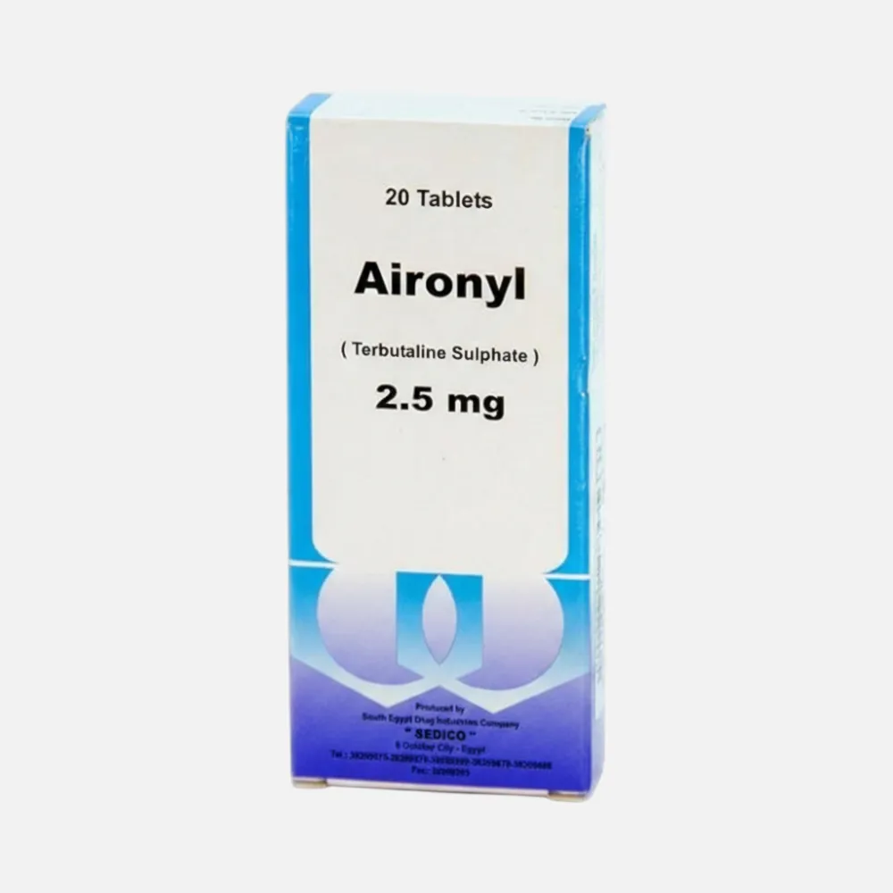 aironyl 2.5 mg 20 tabs 2.5mg