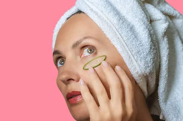 Aloe vera gel for treating acne