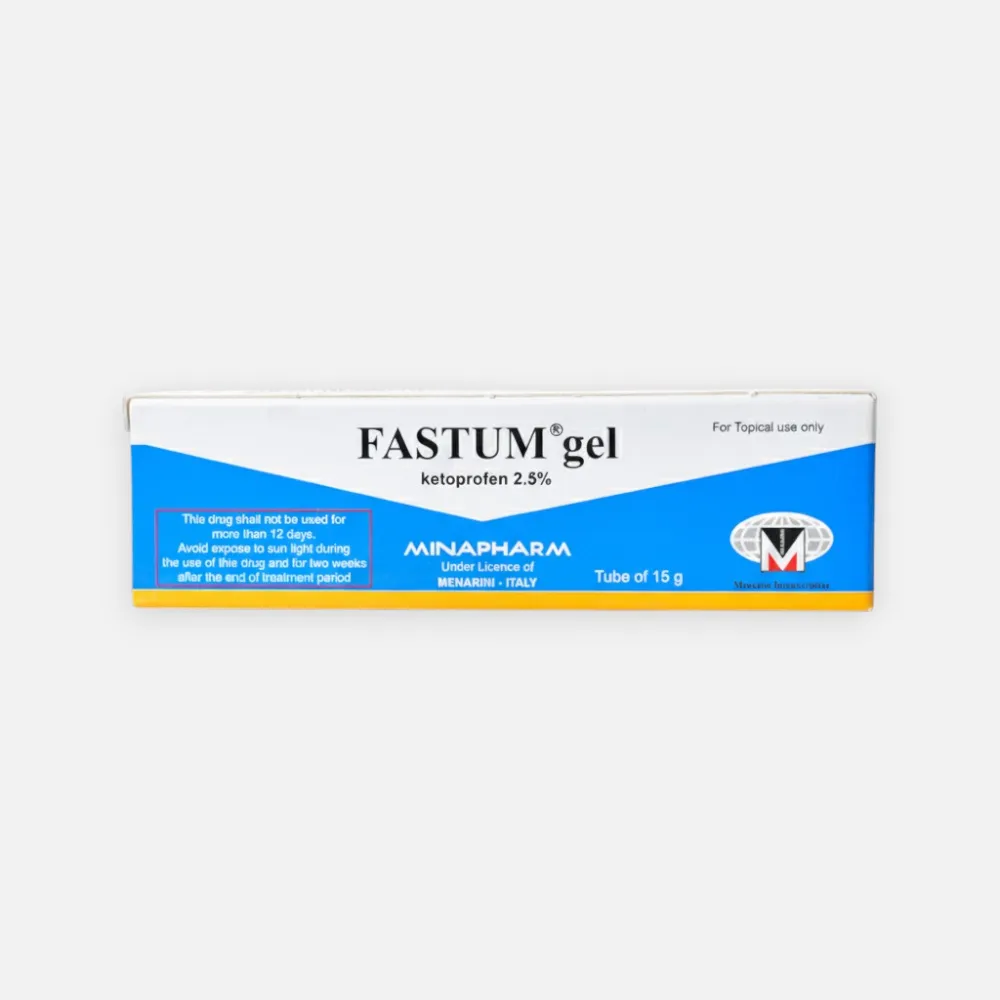fastum 2.5% topical gel 15 gm 2.5%