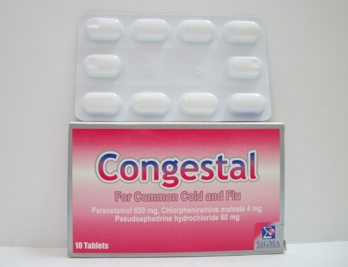 Congestal is used as symptomatic treatment for inflammatory diseases