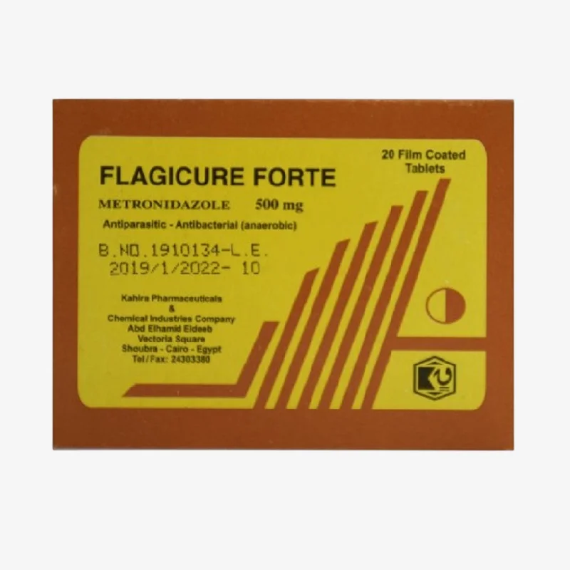 فلاجيكيور فورت اقراص لعلاج العدوى البكتيرية والطفيلية 500 مليجرام