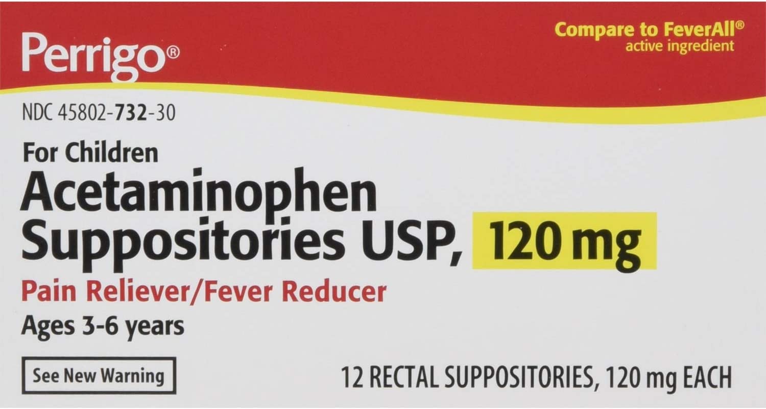 Acetaminophen 125mg Supp Rosheta kuwait