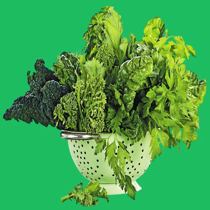 The benefits of leafy green vegetables in reducing calories 