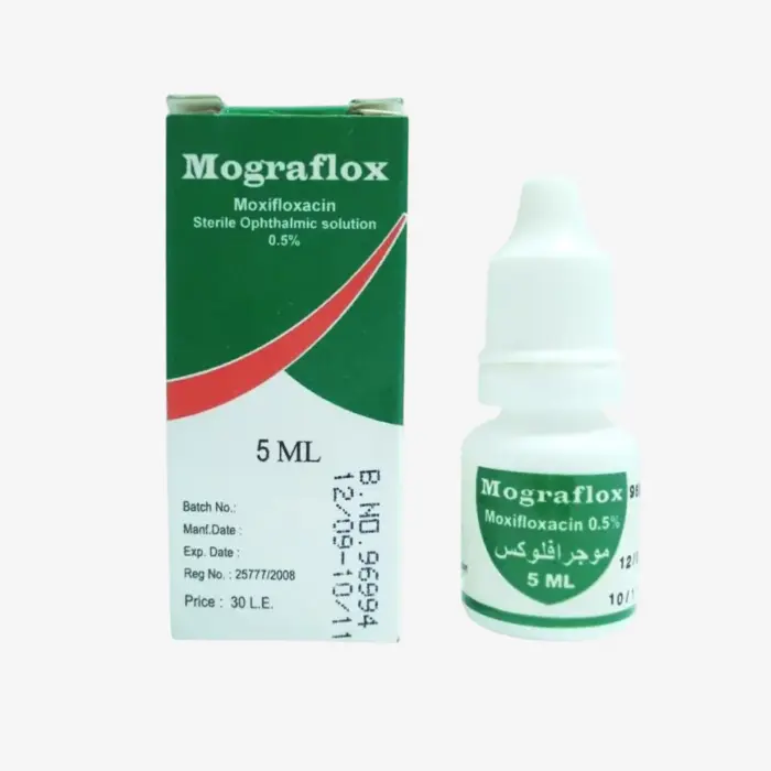 موجرافلوكس 5 ملي قطرة عين 0.5%