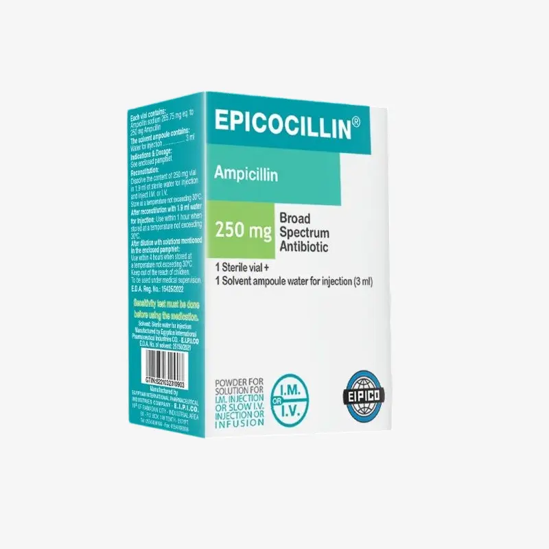 ابيكوسيللين 250 مليجرام فيال 250 مليجرام