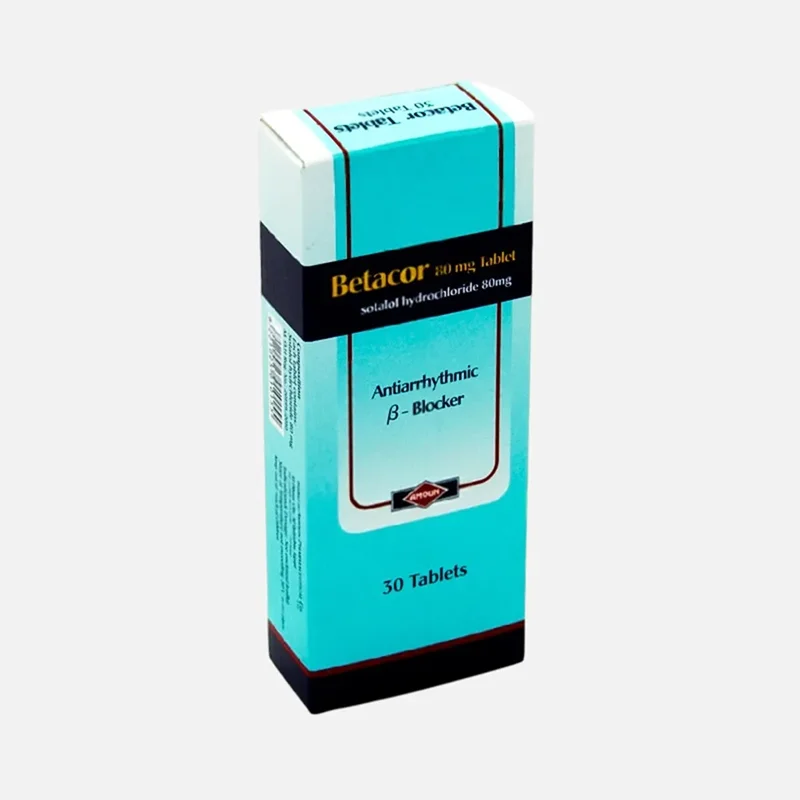 betacor for regulating heart rhythm disorders 80mg
