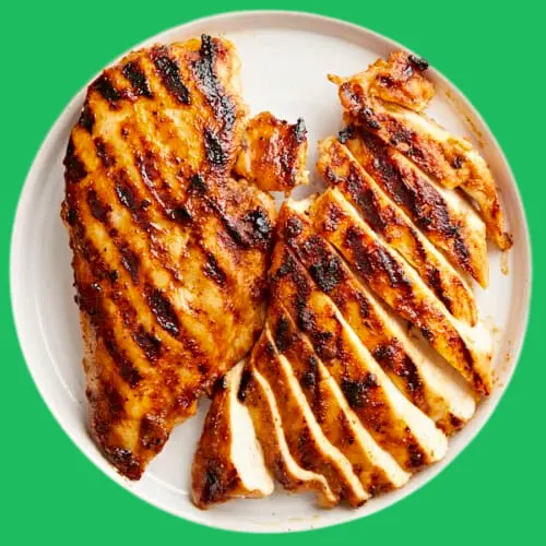 Grilled chicken breasts