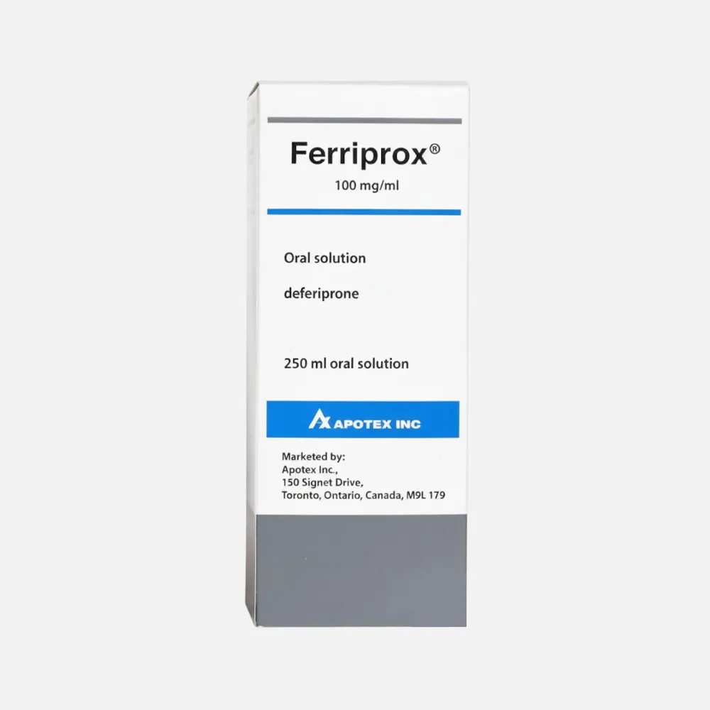 ferriprox 100mg/ml 250ml oral solution 100mg