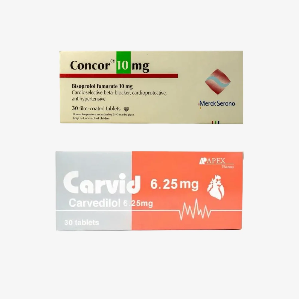 difference between concor and carvid and the best for high blood pressure 