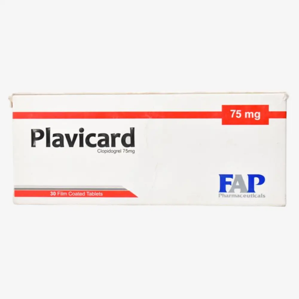 Plavicard 75 mg 30 tablets 75mg