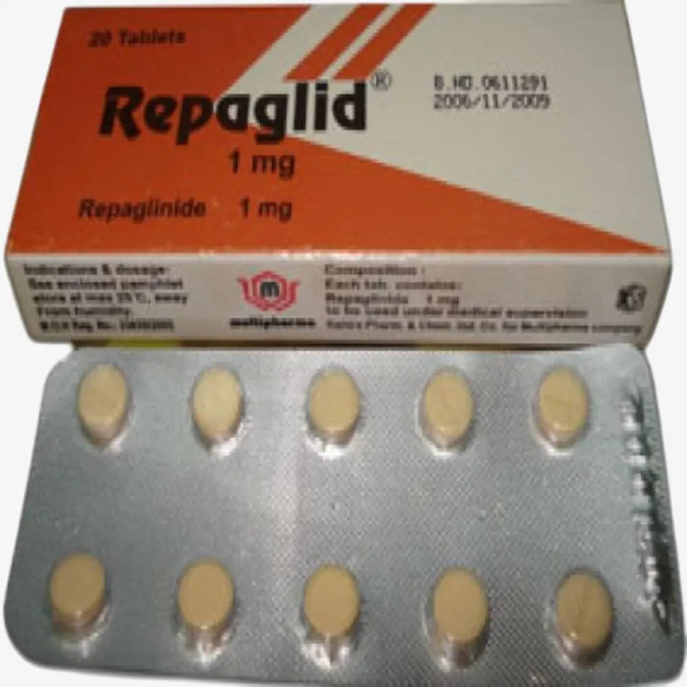 Repaglide 1 mg 20 tablets 1mg