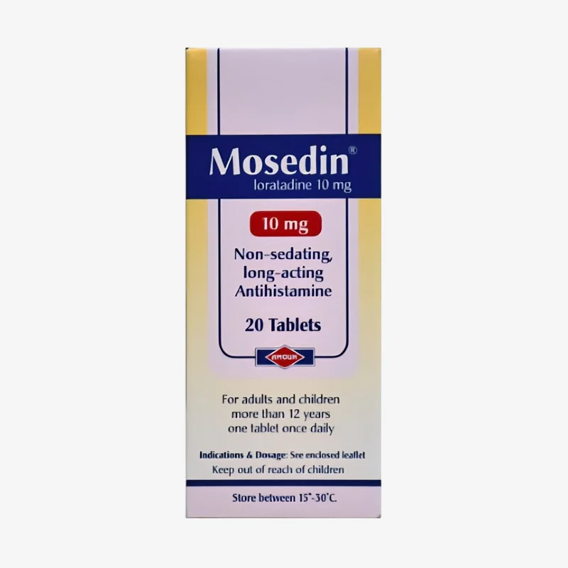 موسيدين مضاد للحساسية 10 مليجرام اقراص 10mg
