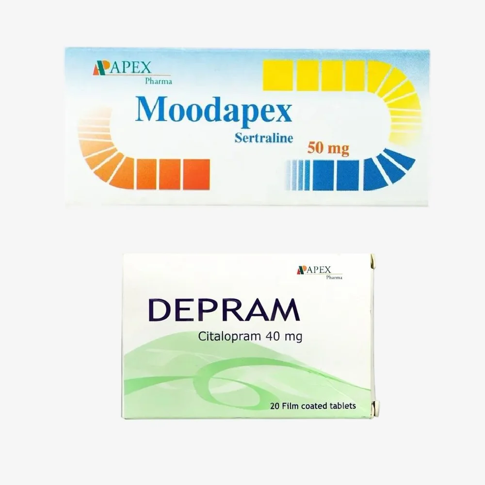 differences between moodapex and depram and the best for depression 