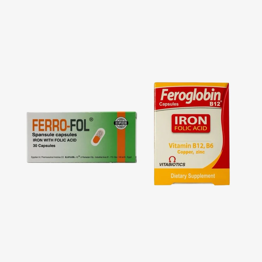 comparison of the difference between ferrofol and feroglobin and the best for anemia 