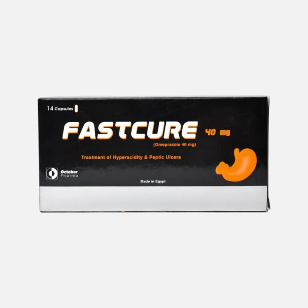 فاستكيور كبسولات لعلاج قرحة المعدة والارتجاع 40mg