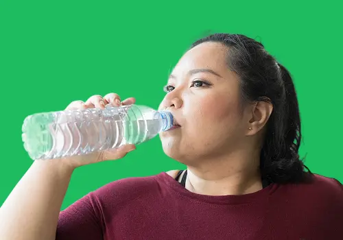 Drink water to get rid of fat