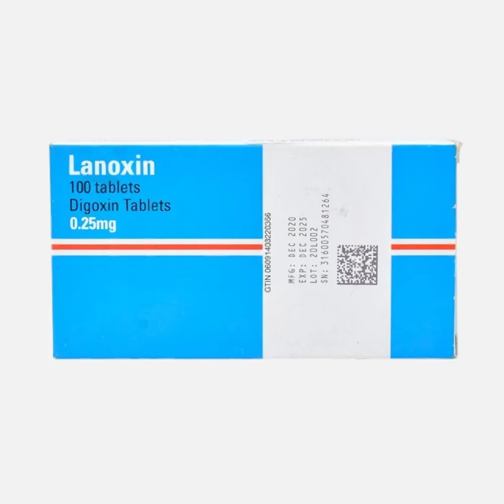 lanoxin 0.25 mg 100 tabs 0.25 mg