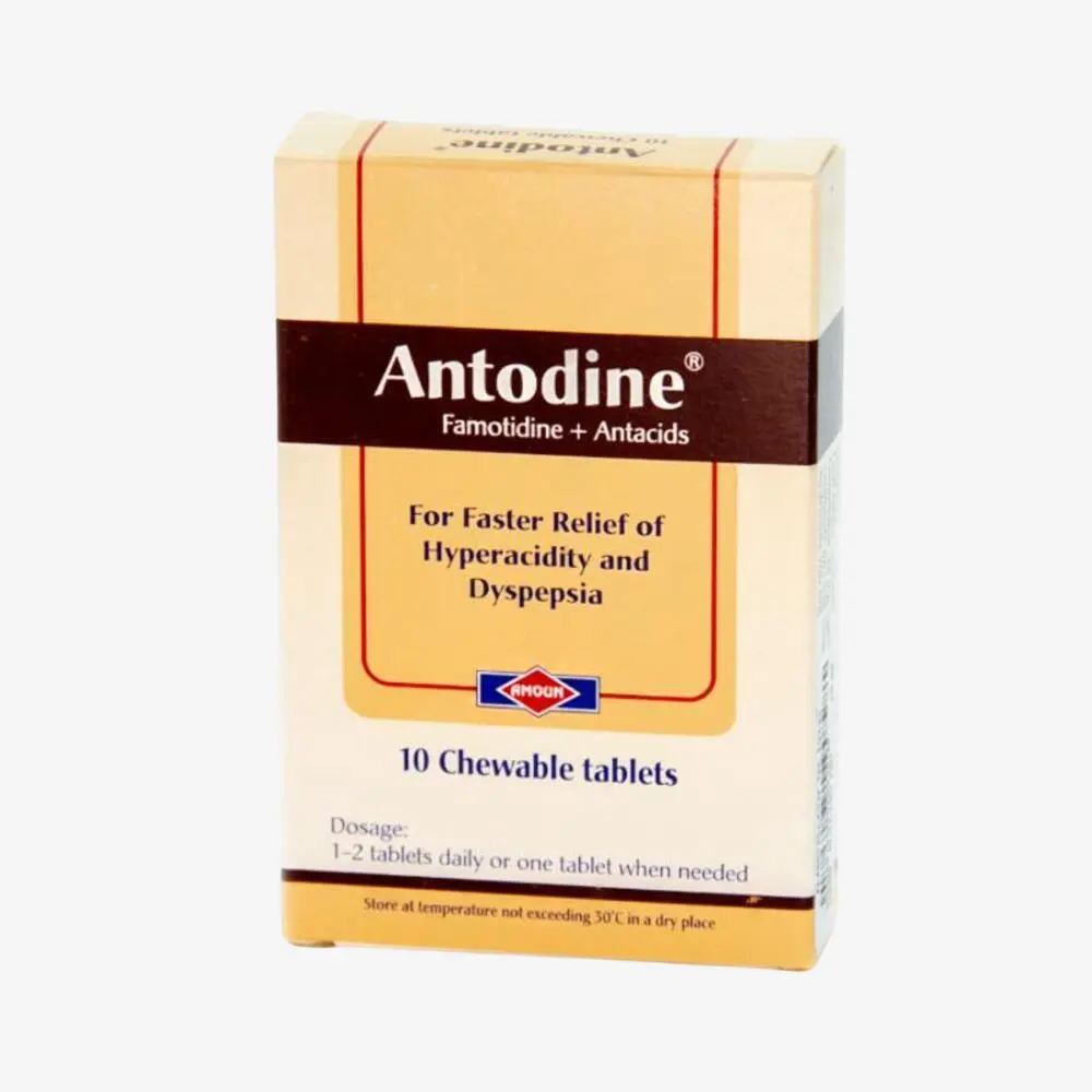 انتودين 10 مليجرام 10 اقراص قابلة للمضغ 10mg