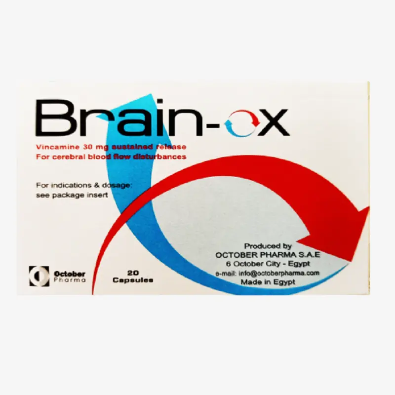 برين اوكس كبسولات لعلاج اضطرابات الاوعية الدماغية 30 مليجرام