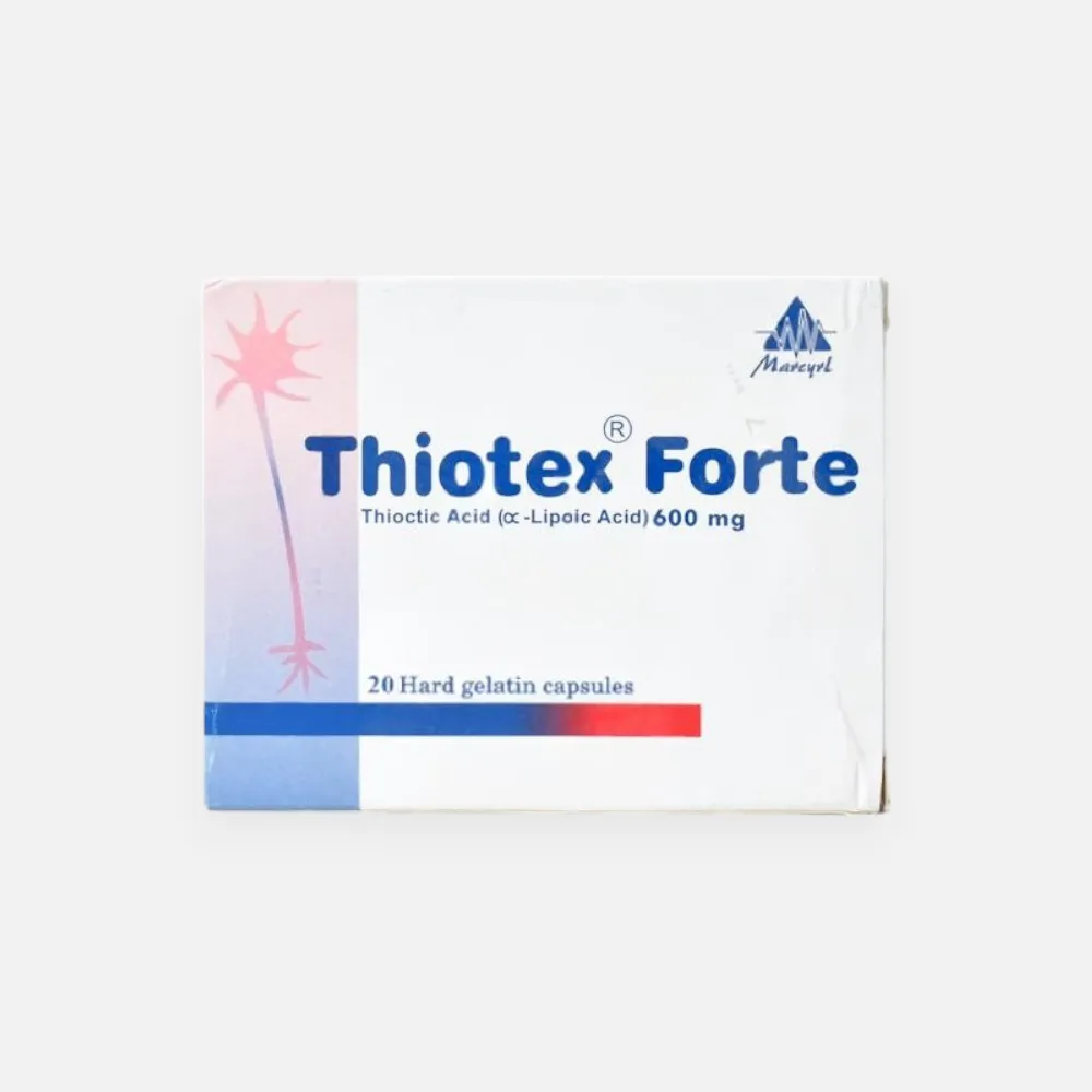 thiotex forte 600mg 20 capsules - rosheta uae 600 mg