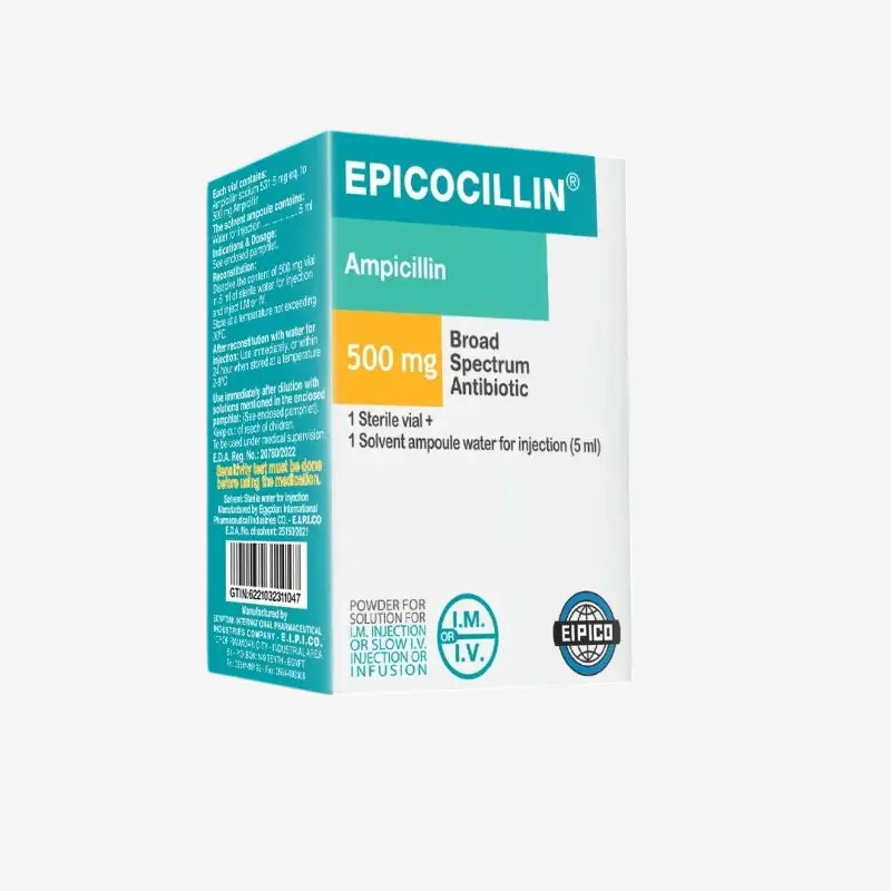 ابيكوسيللين 500 مليجرام فيال 500 مليجرام