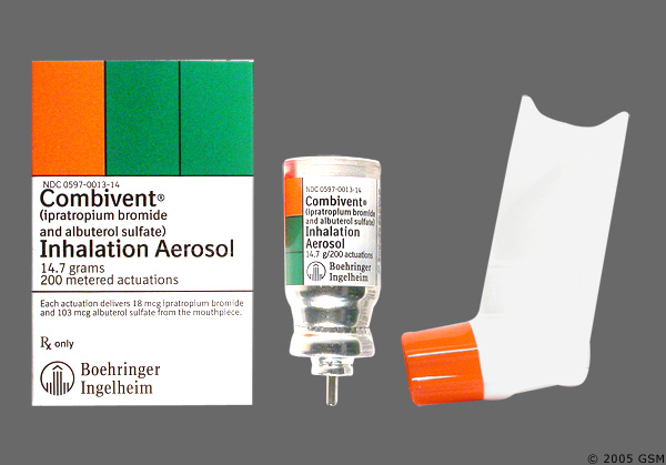 Nebulizer combivent Ipratropium (Inhalation