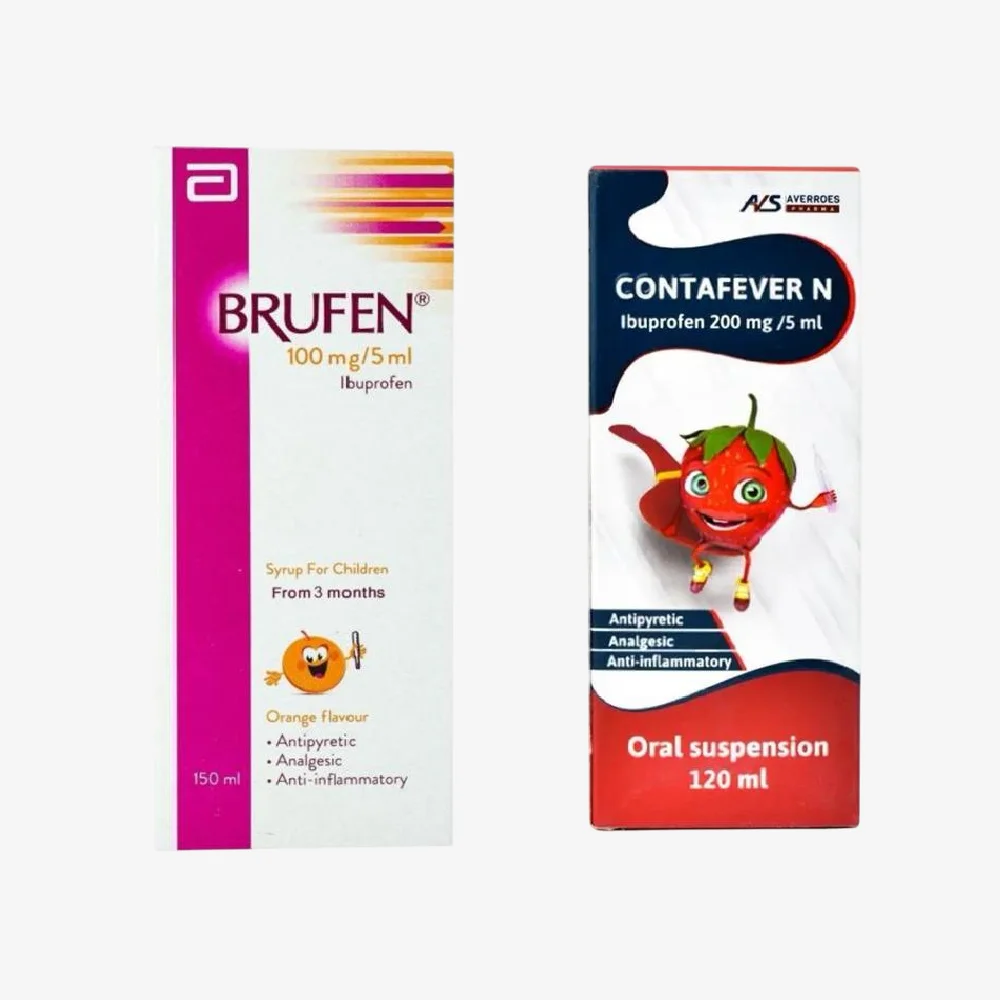 differences between contafever n and brufen and the best for pain relief 