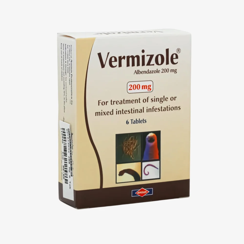 vermizole 200 mg 6 tablets - rosheta uae 200 mg