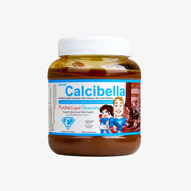 calcibella 350gm fortified liquid chocolate 