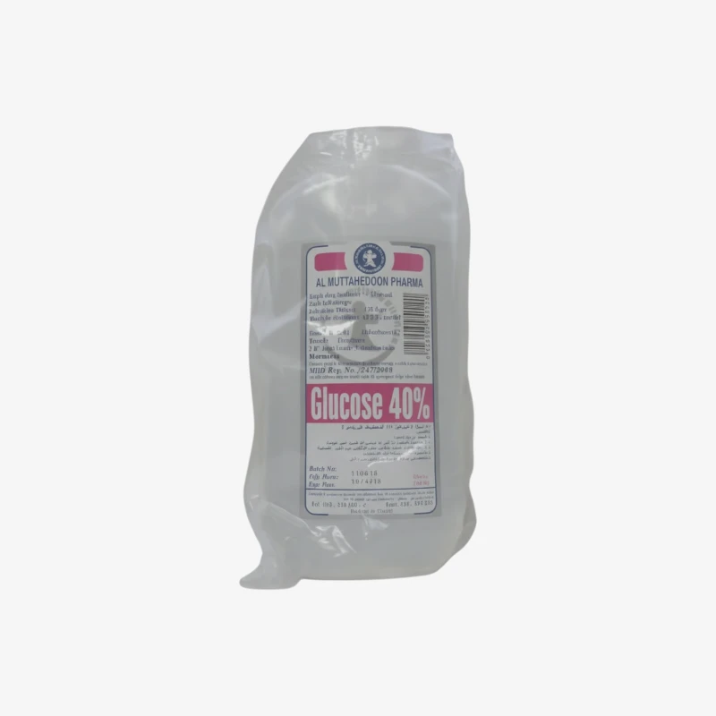 Glucose 500 ml intravenous solution 40%
