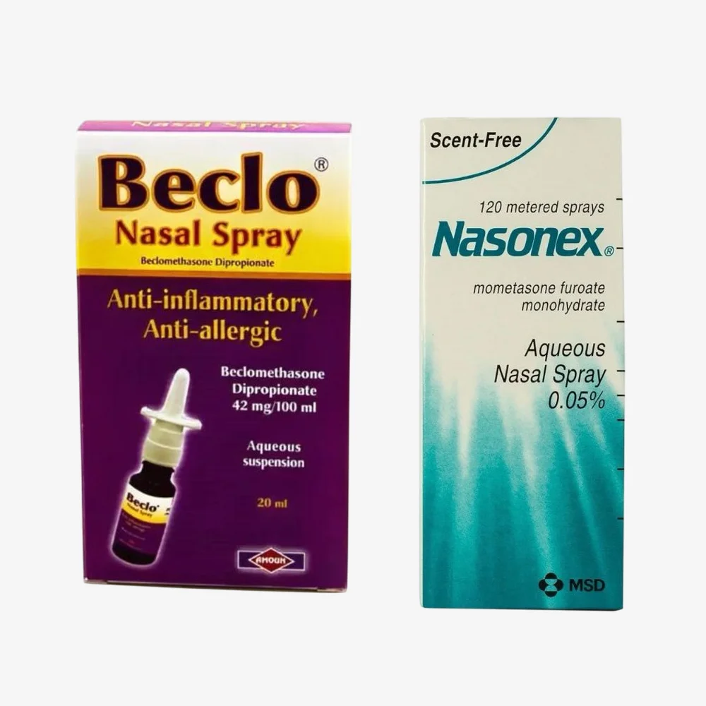 differences between beclo and nasonex and the best for allergic rhinitis 
