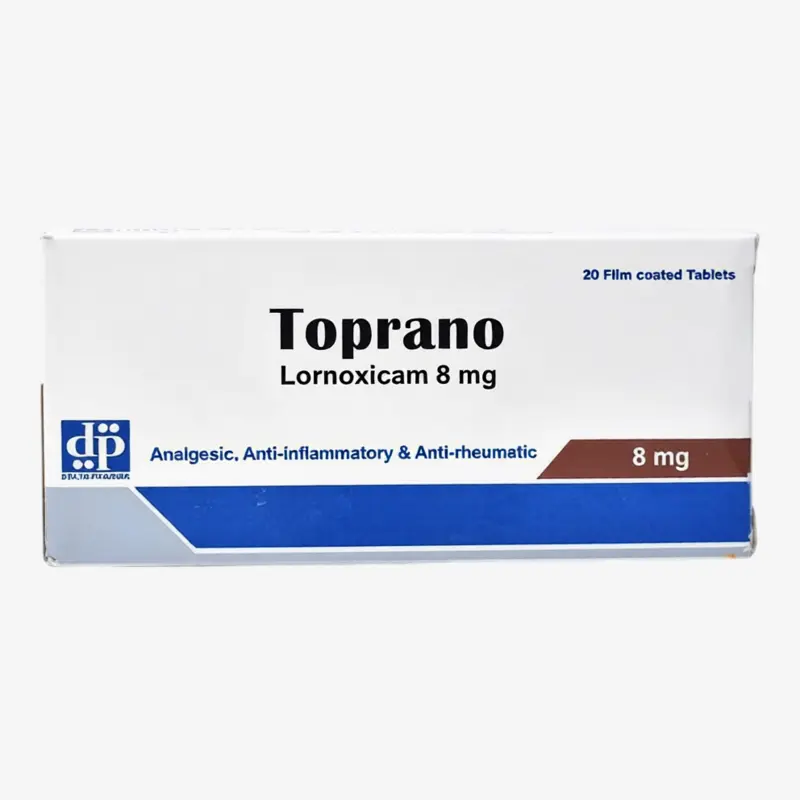 toprano 8 mg 20 tablets