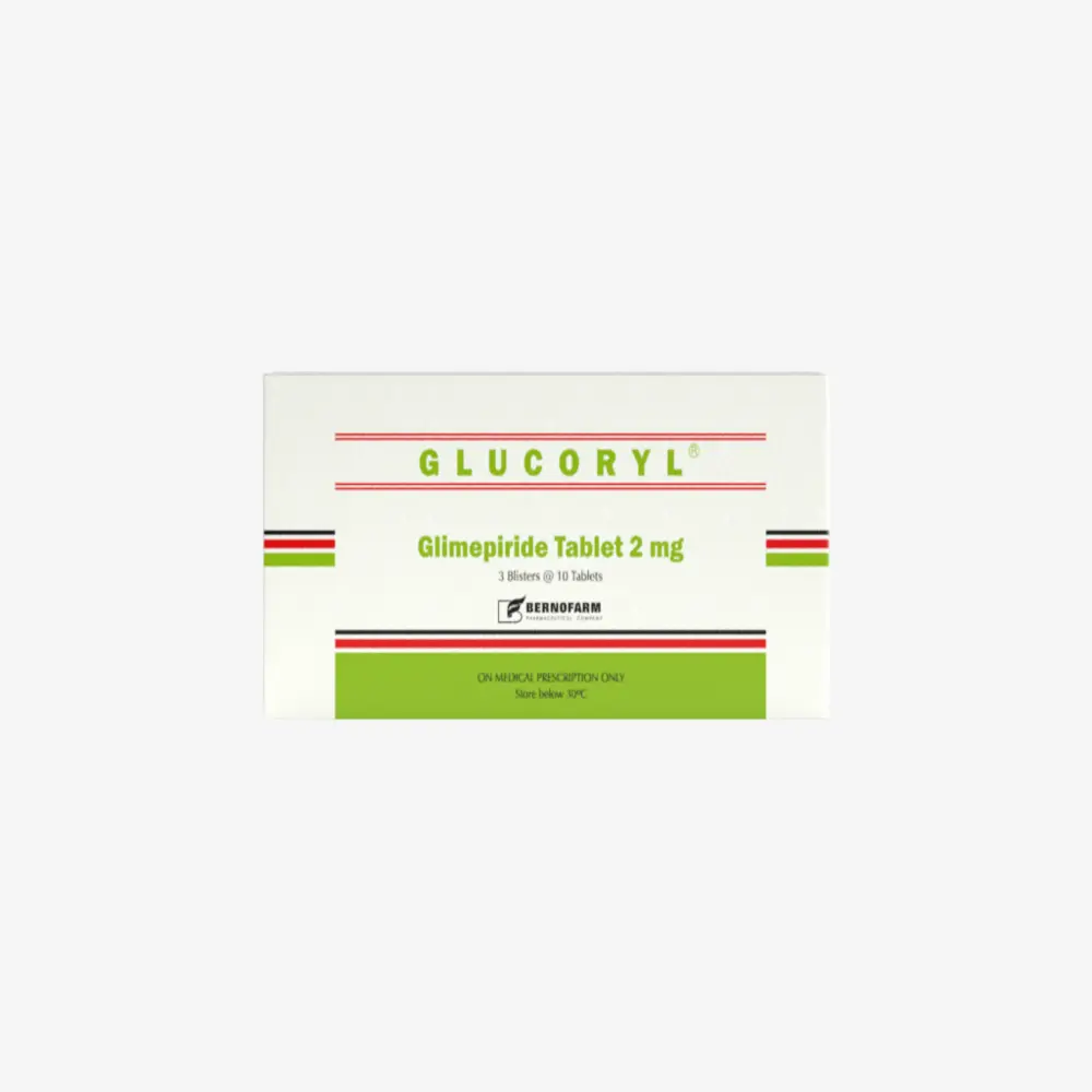 جلوكوريل 2 مليجرام 10 اقراص 2mg