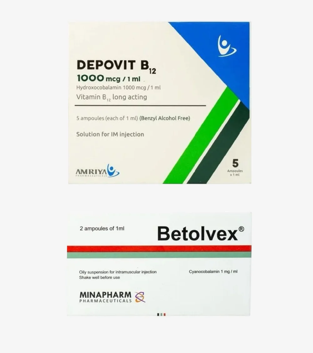 differences between betolvex and depovit b12 and their uses 