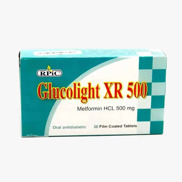 جلوكولايت اكس ار 500 مليجرام 30 قرص 500mg