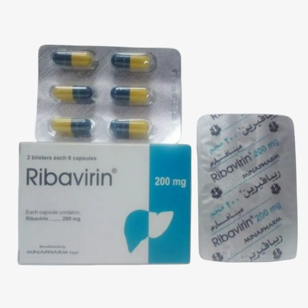 ريبافيرين 200 مليجرام 12 كبسول 200mg