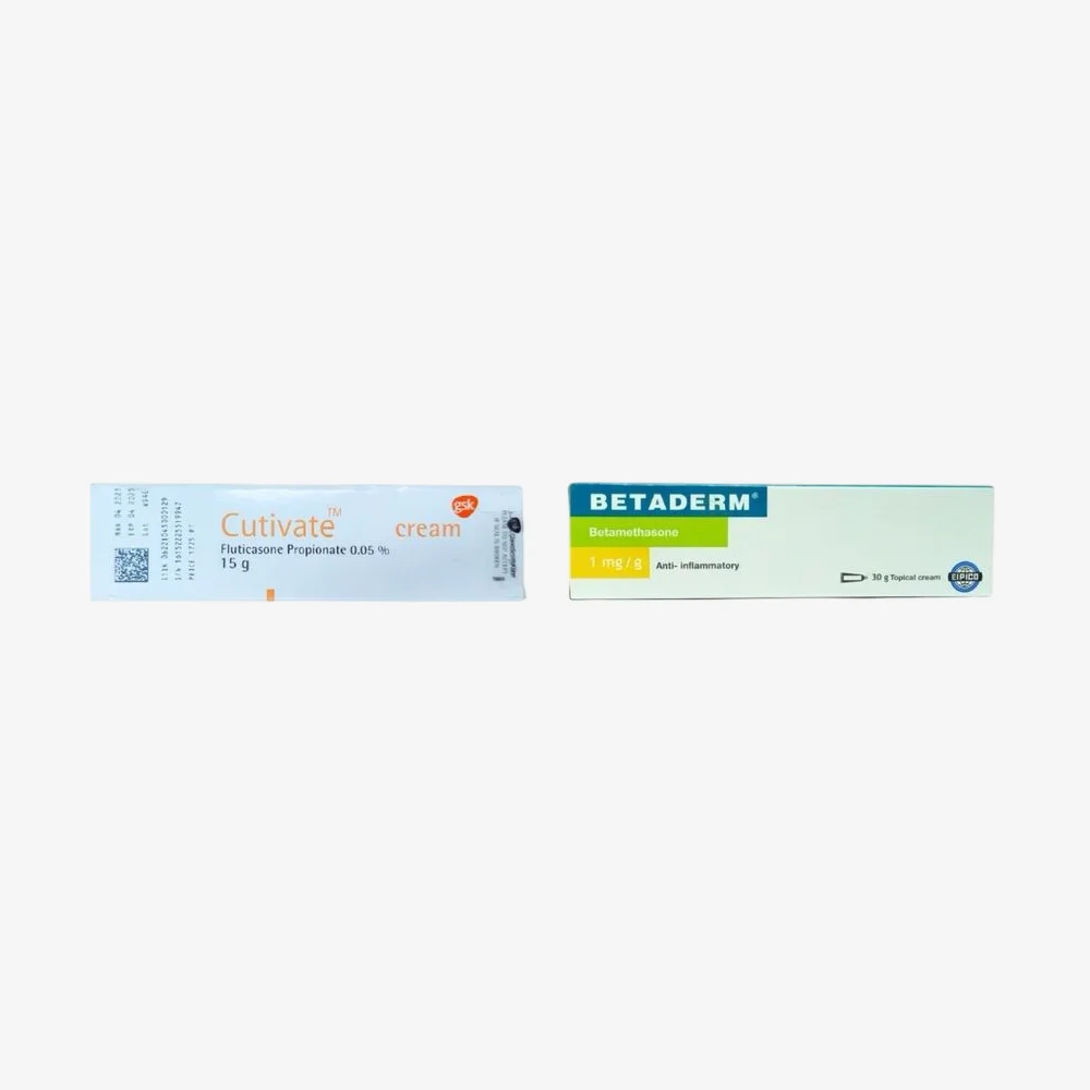 comparison of the differences between cutivate and betaderm and the best for skin infections 