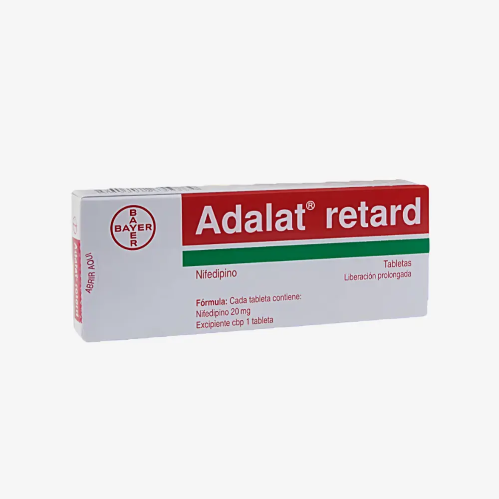 Adalat retard 20 mg 30 tablets 20mg