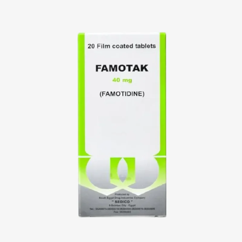 فاموتاك اقراص لعلاج ارتجاع المريء والحموضة 40 مليجرام