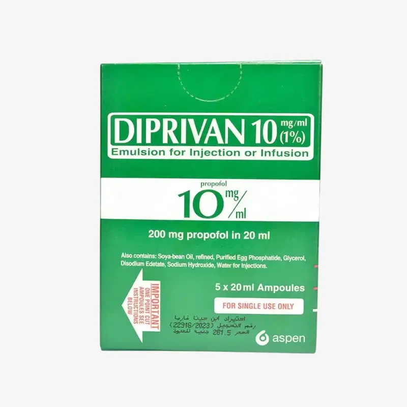 diprivan is a short-acting general anesthetic 10mg