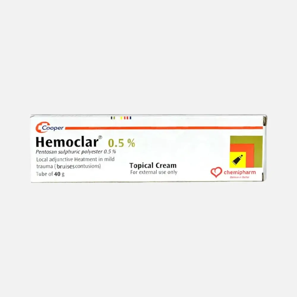 hemoclar 0.5% cream 40 gm - rosheta uae 40 mg