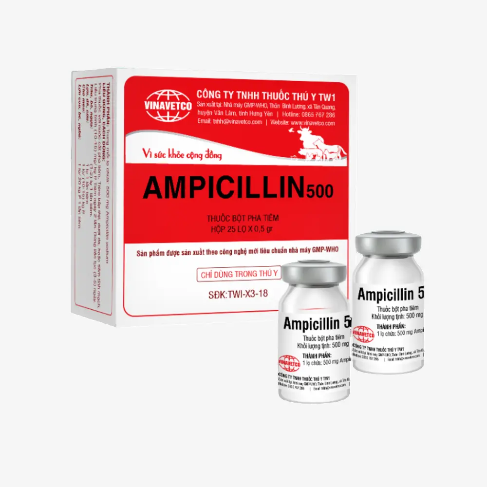 امبيسيلين ادويك 500 مليجرام فيال 500mg