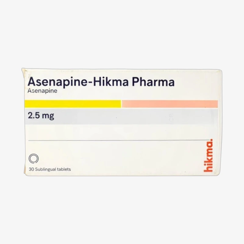 asenapine-hikma 2.5 mg 30 sublingual tablets 2.5mg