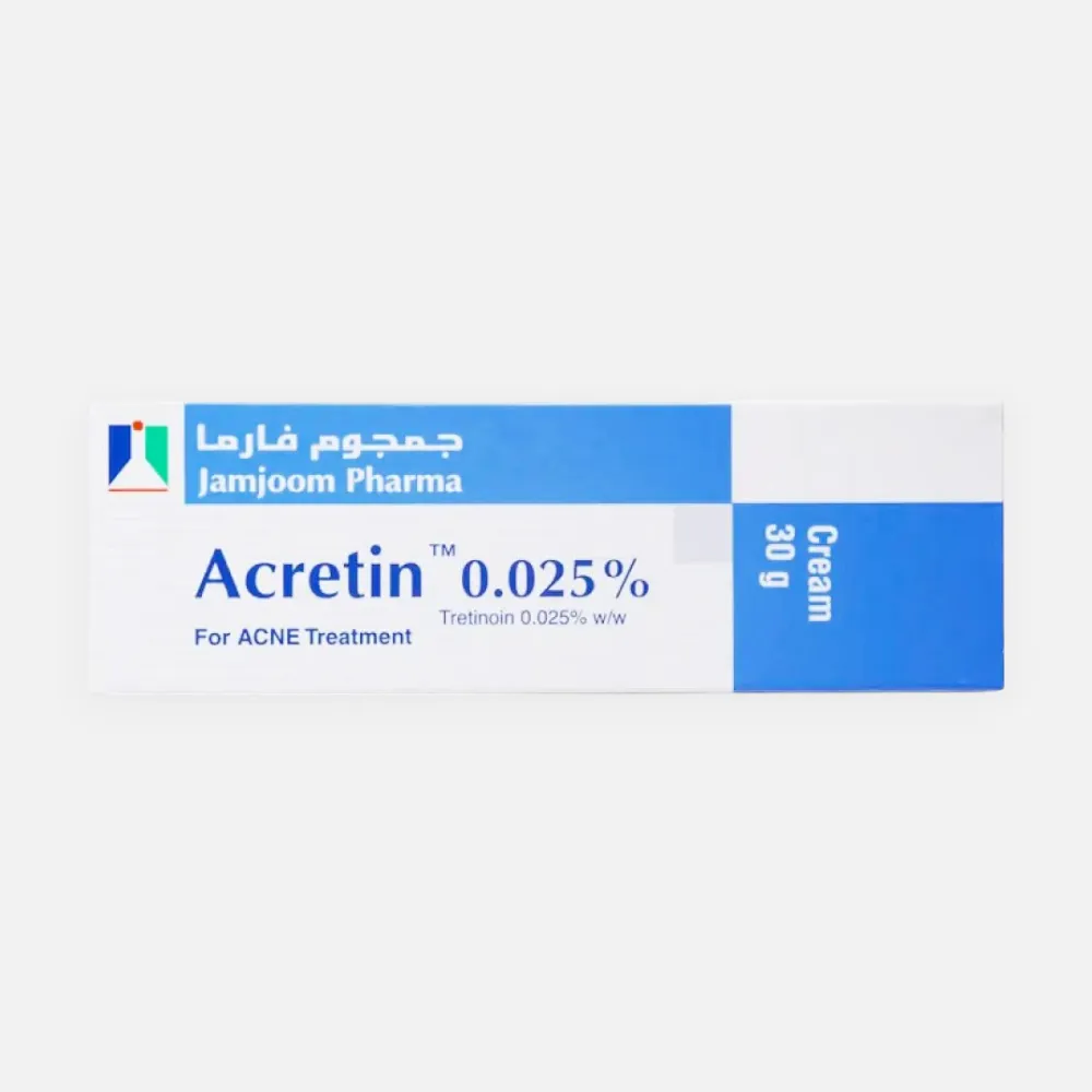 اكرتين كريم لعلاج حب الشباب والتصبغات 0.025%